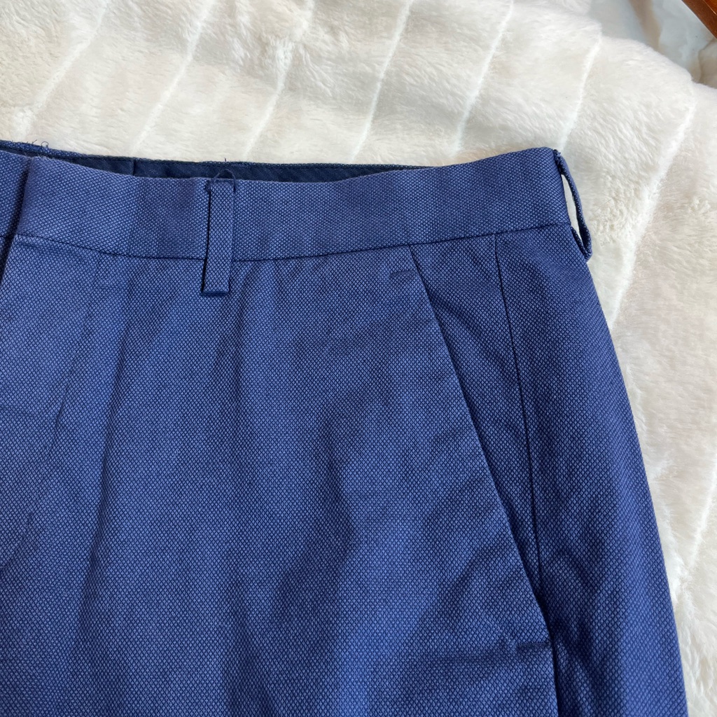 Express Mens Extra Slim Fit 33 X 32 Dark Blue Workwear Office City Preppy Slacks